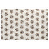 Pyrenean Shepherd Malerei Long-Haird Fawn Dog Art Stoff (Fat Quarter (45,7 x 55,9 cm))