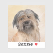 Pyrenean Shepherd Malerei - Niedliche Original Dog Aufkleber (Blatt)