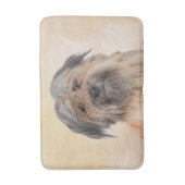 Pyrenean Shepherd Malerei - Niedliche Original Dog Badematte (Vorderseite Vertikal)