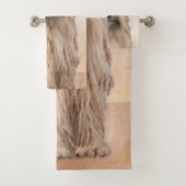 Pyrenean Shepherd Malerei - Niedliche Original Dog Badhandtuch Set (Insitu)