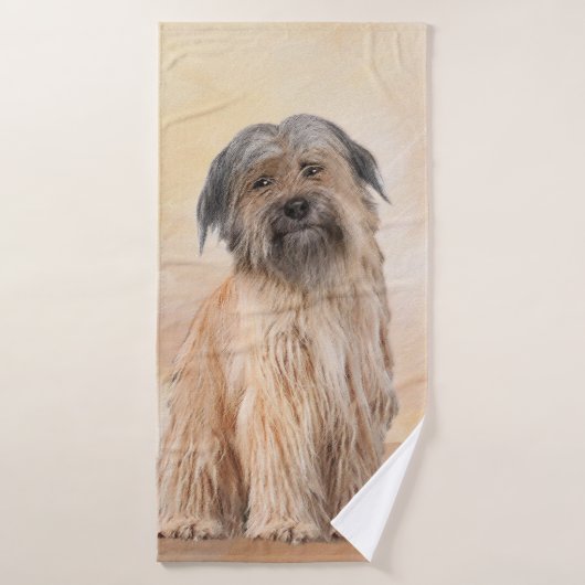 Pyrenean Shepherd Malerei - Niedliche Original Dog Badhandtuch Set (Badehandtuch)