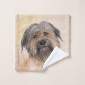 Pyrenean Shepherd Malerei - Niedliche Original Dog Badhandtuch Set (Waschlappen)