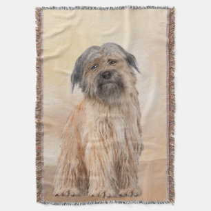 Pyrenean Shepherd Malerei - Niedliche Original Dog Decke