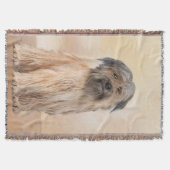 Pyrenean Shepherd Malerei - Niedliche Original Dog Decke (Vorderseite)