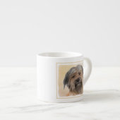 Pyrenean Shepherd Malerei - Niedliche Original Dog Espressotasse (Vorderseite Rechts)