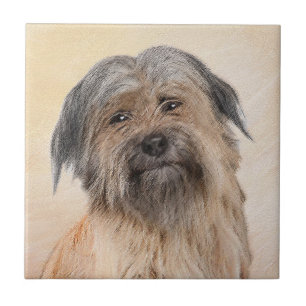 Pyrenean Shepherd Malerei - Niedliche Original Dog Fliese