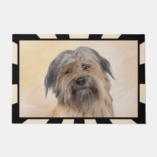 Pyrenean Shepherd Malerei - Niedliche Original Dog Fußmatte (Vorderseite)