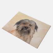 Pyrenean Shepherd Malerei - Niedliche Original Dog Fußmatte (Schrägansicht)