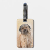 Pyrenean Shepherd Malerei - Niedliche Original Dog Gepäckanhänger (Rückseite vertikal)