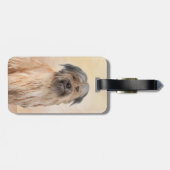 Pyrenean Shepherd Malerei - Niedliche Original Dog Gepäckanhänger (Rückseite horizontal)