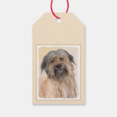 Pyrenean Shepherd Malerei - Niedliche Original Dog Geschenkanhänger (Rückseite)