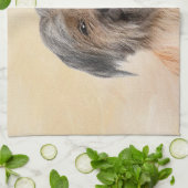 Pyrenean Shepherd Malerei - Niedliche Original Dog Geschirrtuch (Gefaltet)
