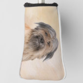 Pyrenean Shepherd Malerei - Niedliche Original Dog Golf Headcover (Rotieren 90)