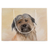 Pyrenean Shepherd Malerei - Niedliche Original Dog Große Geschenktüte (Vorderseite)
