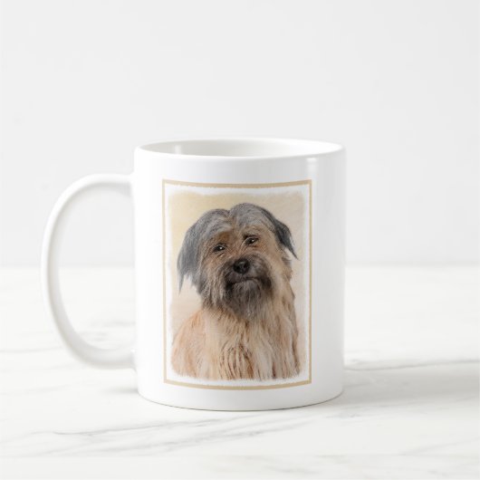Pyrenean Shepherd Malerei - Niedliche Original Dog Kaffeetasse (Links)