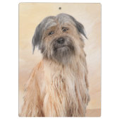 Pyrenean Shepherd Malerei - Niedliche Original Dog Klemmbrett (Rückseite)