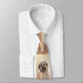 Pyrenean Shepherd Malerei - Niedliche Original Dog Krawatte (Gebunden)