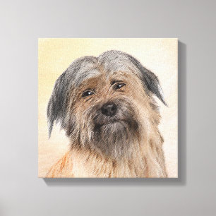 Pyrenean Shepherd Malerei - Niedliche Original Dog Leinwanddruck