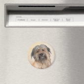 Pyrenean Shepherd Malerei - Niedliche Original Dog Magnet (In Situ (Geschirrspüler))
