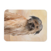 Pyrenean Shepherd Malerei - Niedliche Original Dog Magnet (Horizontal)