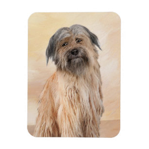 Pyrenean Shepherd Malerei - Niedliche Original Dog Magnet