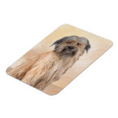 Pyrenean Shepherd Malerei - Niedliche Original Dog Magnet (Linke Seite)