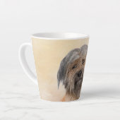 Pyrenean Shepherd Malerei - Niedliche Original Dog Milchtasse (Linke Ecke)
