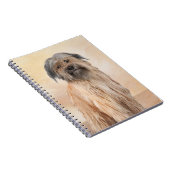 Pyrenean Shepherd Malerei - Niedliche Original Dog Notizblock (Rechte Seite)