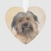 Pyrenean Shepherd Malerei - Niedliche Original Dog Ornament (Rückseite)