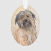 Pyrenean Shepherd Malerei - Niedliche Original Dog Ornament (Rückseite)