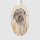 Pyrenean Shepherd Malerei - Niedliche Original Dog Ornament (Vorderseite)