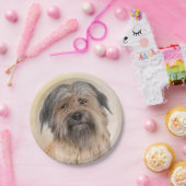 Pyrenean Shepherd Malerei - Niedliche Original Dog Pappteller (Party)