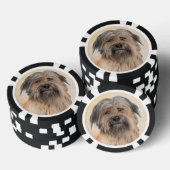 Pyrenean Shepherd Malerei - Niedliche Original Dog Pokerchips (Stapel)