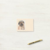 Pyrenean Shepherd Malerei - Niedliche Original Dog Post-it Klebezettel (Auf Schreibtisch)