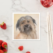 Pyrenean Shepherd Malerei - Niedliche Original Dog Serviette (Beispiel)