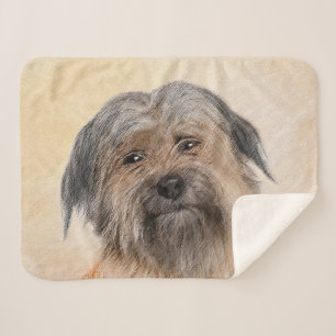 Pyrenean Shepherd Malerei - Niedliche Original Dog Sherpadecke
