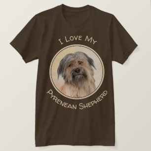 Pyrenean Shepherd Malerei - Niedliche Original Dog T-Shirt