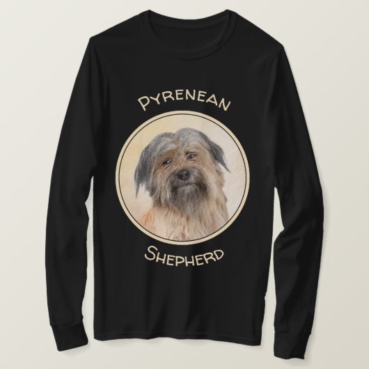 Pyrenean Shepherd Malerei - Niedliche Original Dog T-Shirt (Design vorne)