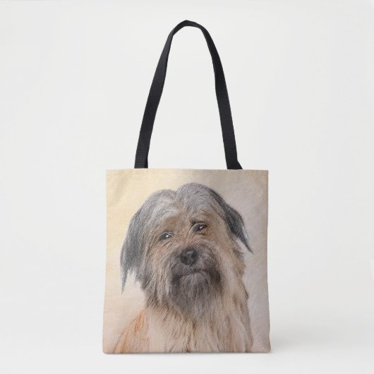 Pyrenean Shepherd Malerei - Niedliche Original Dog Tasche (Vorderseite)