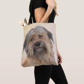 Pyrenean Shepherd Malerei - Niedliche Original Dog Tasche (Von Nahem)