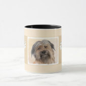 Pyrenean Shepherd Malerei - Niedliche Original Dog Tasse (Zentrum)