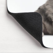Pyrenean Shepherd Welpe (4 Wochen) gähnend Mousepad (Ecke)