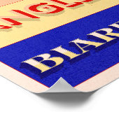 Pyrénées-Atlantiques Nouvelle Aquitaine Art Deco P Poster (Ecke)