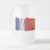 Pyrénées-Orientales, Languedoc-Roussillon u. Mattglas Bierglas (Vorderseite Links)