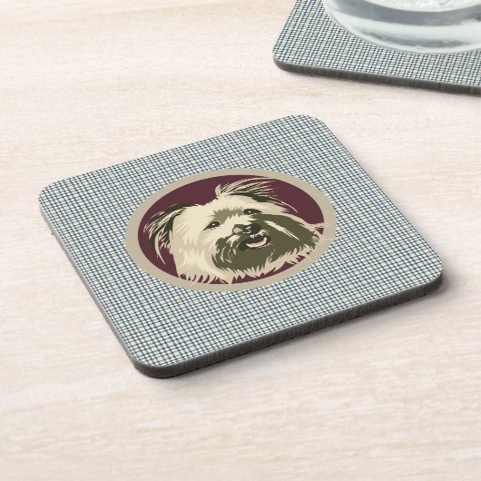 PYRENEES SHEEPDOG UNTERSETZER (Linke Seite)