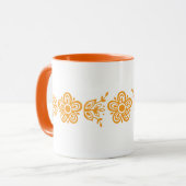 Pyrex Design Butterfly Gold Muster Tasse (Vorderseite Links)