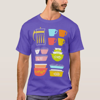Pyrex Pretties Vintage Glas Küchenutensilien T-Shirt