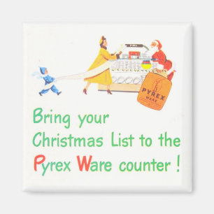 Pyrex Weihnachten Magnet
