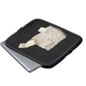 Pyrit-Kristalle im Schiefer Laptopschutzhülle (Vorne Knopf)