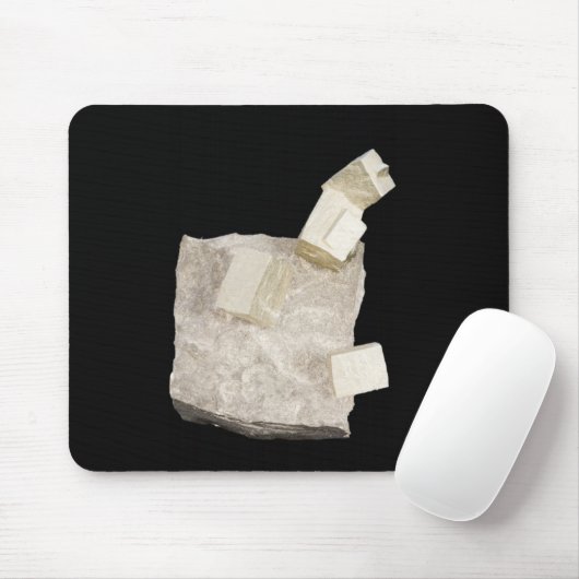 Pyrit-Kristalle im Schiefer Mousepad (Mit Mouse)